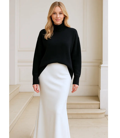 Comprar saia longa de cetim feminina branco sereia elegante para eventos, looks casuais e sofisticados em promoção ZARA
