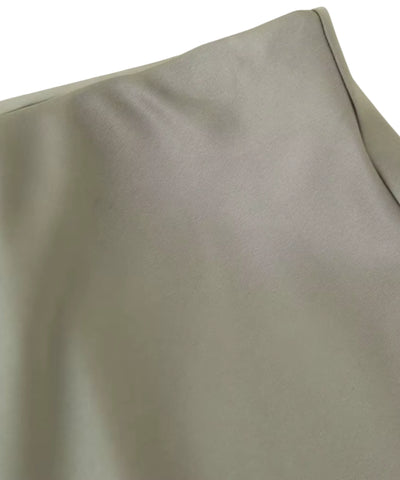 Comprar saia midi alfaiataria cetim verde barato Anellimn