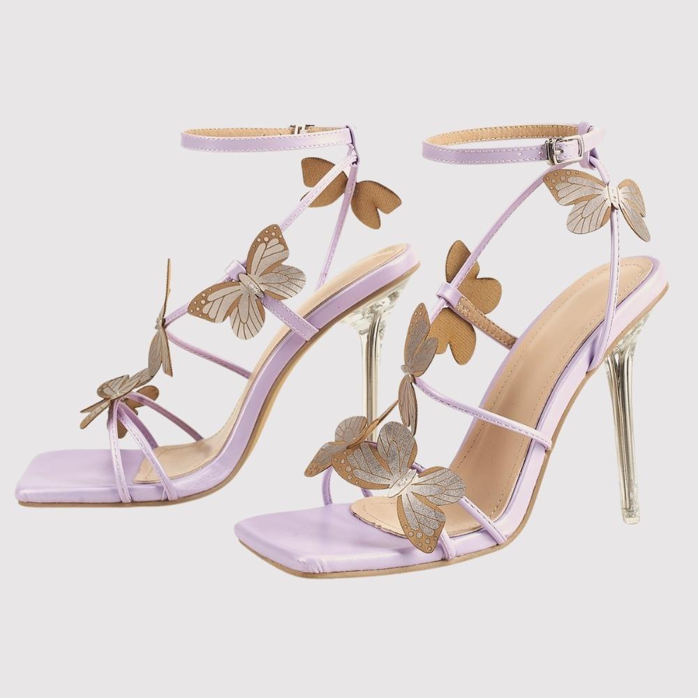 Anellimn comprar sandalia com borboleta que amarra na perna barato preço da sandalia para usar com vestido longo sandalia salto baixo grosso