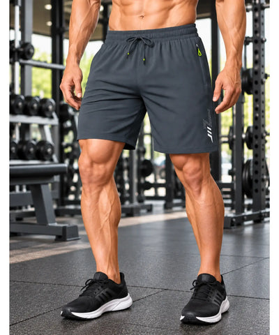 Comprar short academia masculino dry fit cinza corte reto em promoção Anellimn