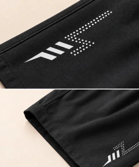 Comprar short academia masculino dry fit estampa lateral preto em promoção Anellimn
