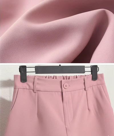 Comprar shorts alfaiataria feminino cintura alta elástico curto modelagem solta elegante barato ZARA
