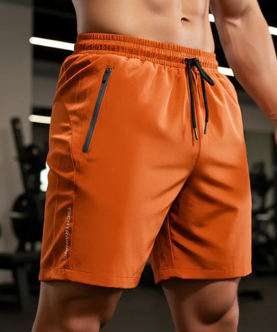 Comprar Short corrida masculino dry fit de alta performance com bolsos zíper, leve, respirável e ideal para treinos intensos e corrida ANELLIMN