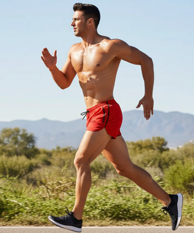 Comprar shorts corrida masculino dry fit bolso com zíper leve respirável academia barato ou em promoção