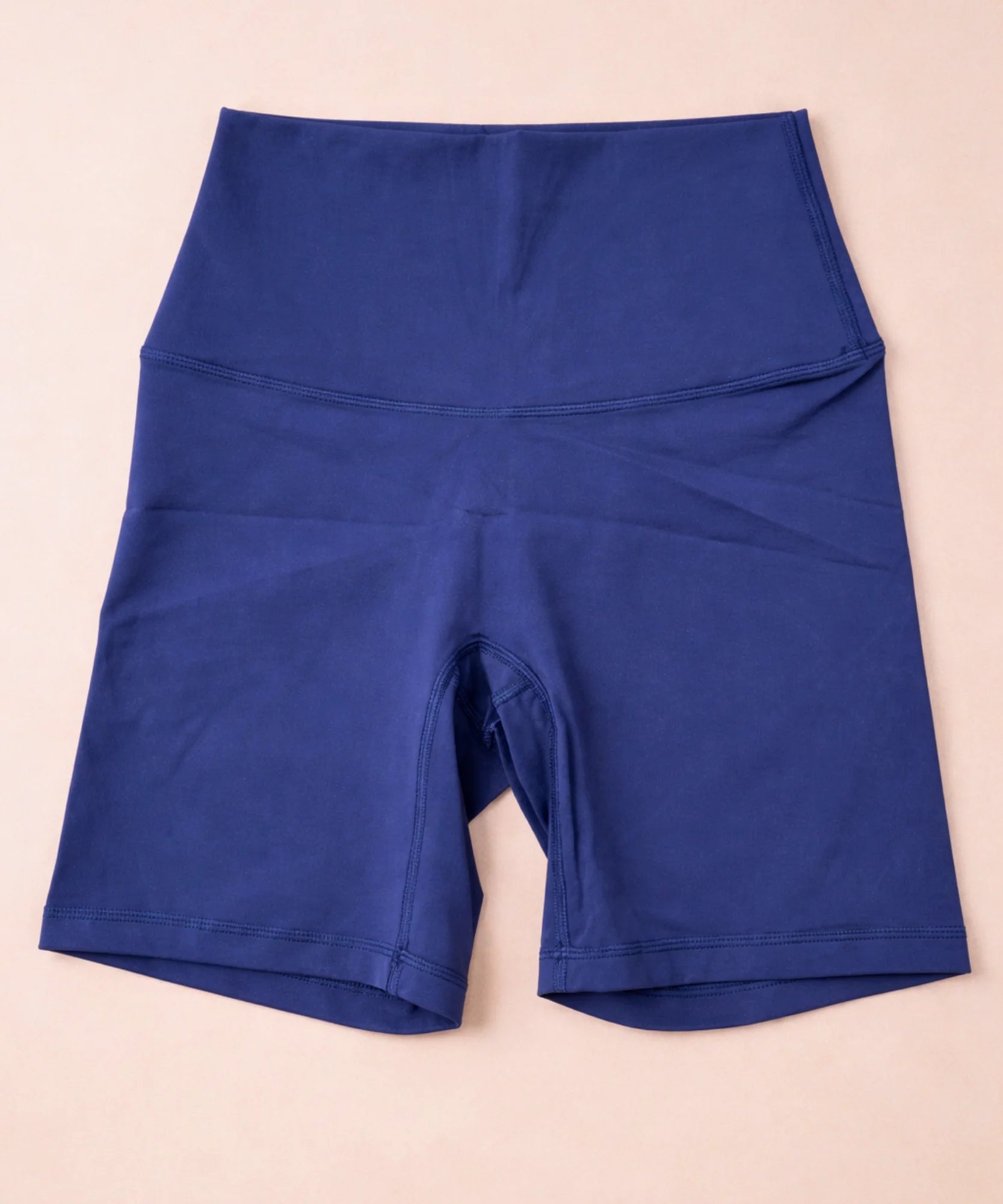 Comprar shorts fitness feminino cintura alta compressão suplex modelador para academia treino corrida barato ANELLIMN