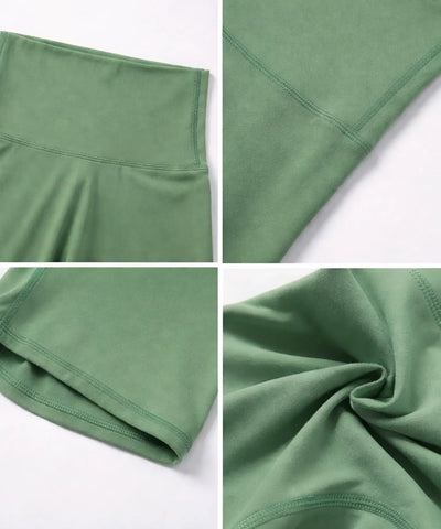 Comprar shorts fitness feminino cintura alta modelador poliamida passeios para treino corrida academia barato ANELLIMN