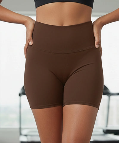 Comprar shorts fitness feminino cintura alta modelador poliamida passeios para treino corrida academia barato ANELLIMN