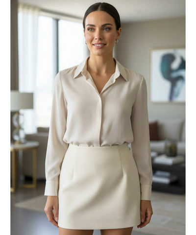 Shorts Saia Alfaiataria Feminino Cintura Alta | Amarílis