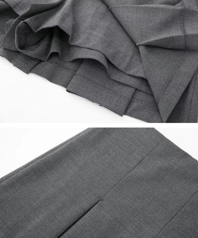 Shorts Saia Feminino Alfaiataria Elegante com Pregas | Eloa