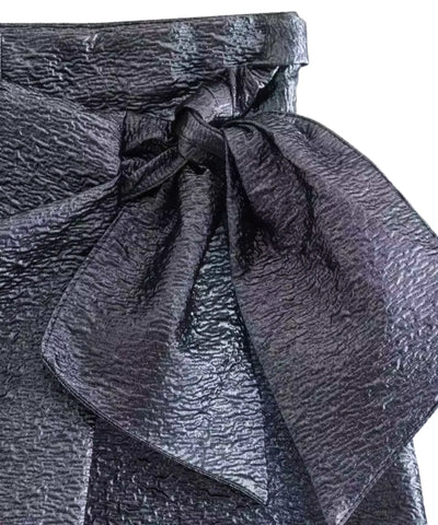 Shorts Saia Feminino Metalizado Laço Lateral Festa | Cezier