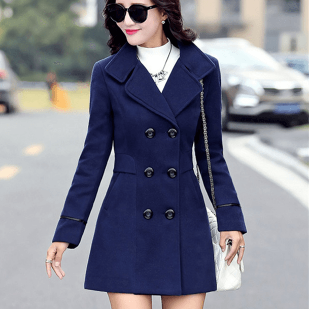 Anellimn comprar melhor casaco sobretudo   grosso de lã Feminino casaco de inverno poncho barato preço