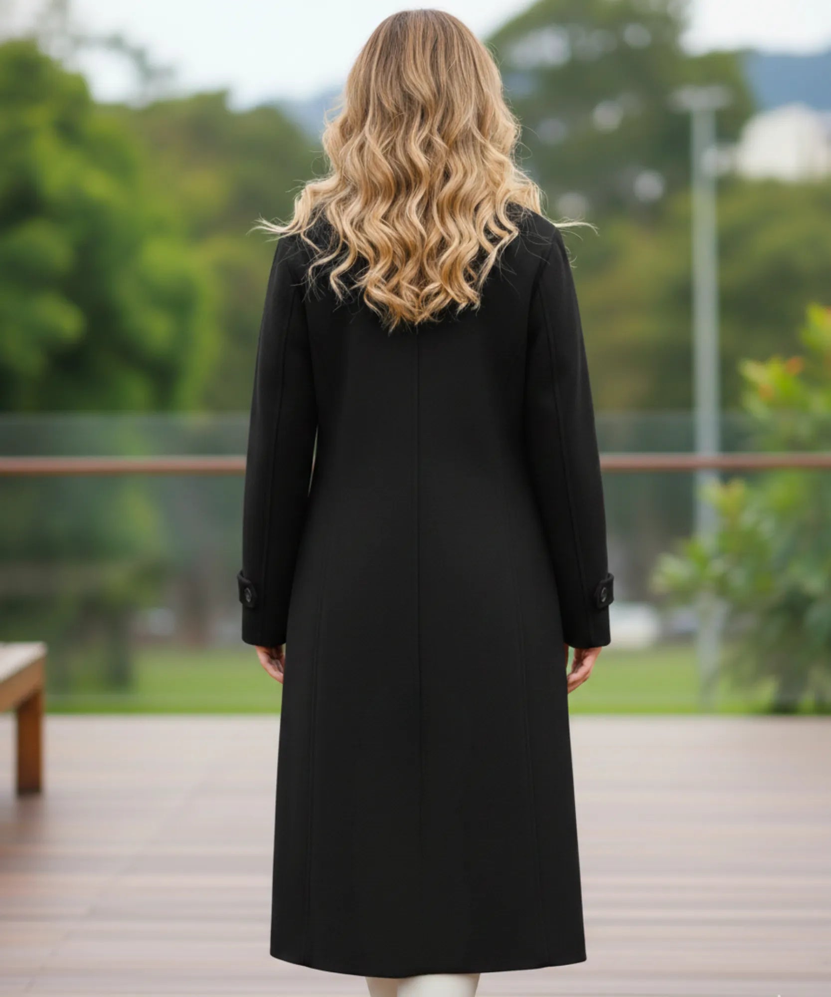 Comprar sobretudo feminino de lã batida com forro elegante corte reto para inverno urbano barato ZARA