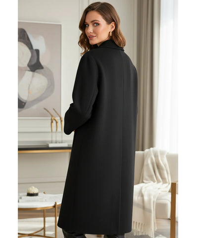 Sobretudo Feminino de Lã Batida com Corte Elegante | Lakarta