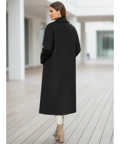 Sobretudo Feminino de Lã Batida com Corte Elegante | Lakarta