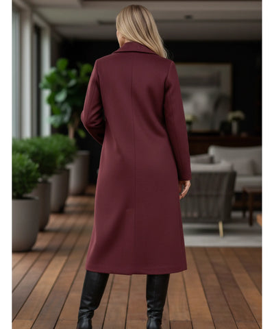 Sobretudo Feminino de Lã Batida com Corte Elegante | Lakarta