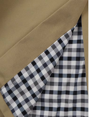 Comprar sobretudo feminino longo impermeável com forro xadrez e corte reto elegante para looks urbanos e dias de chuva com sofisticação barato ZARA