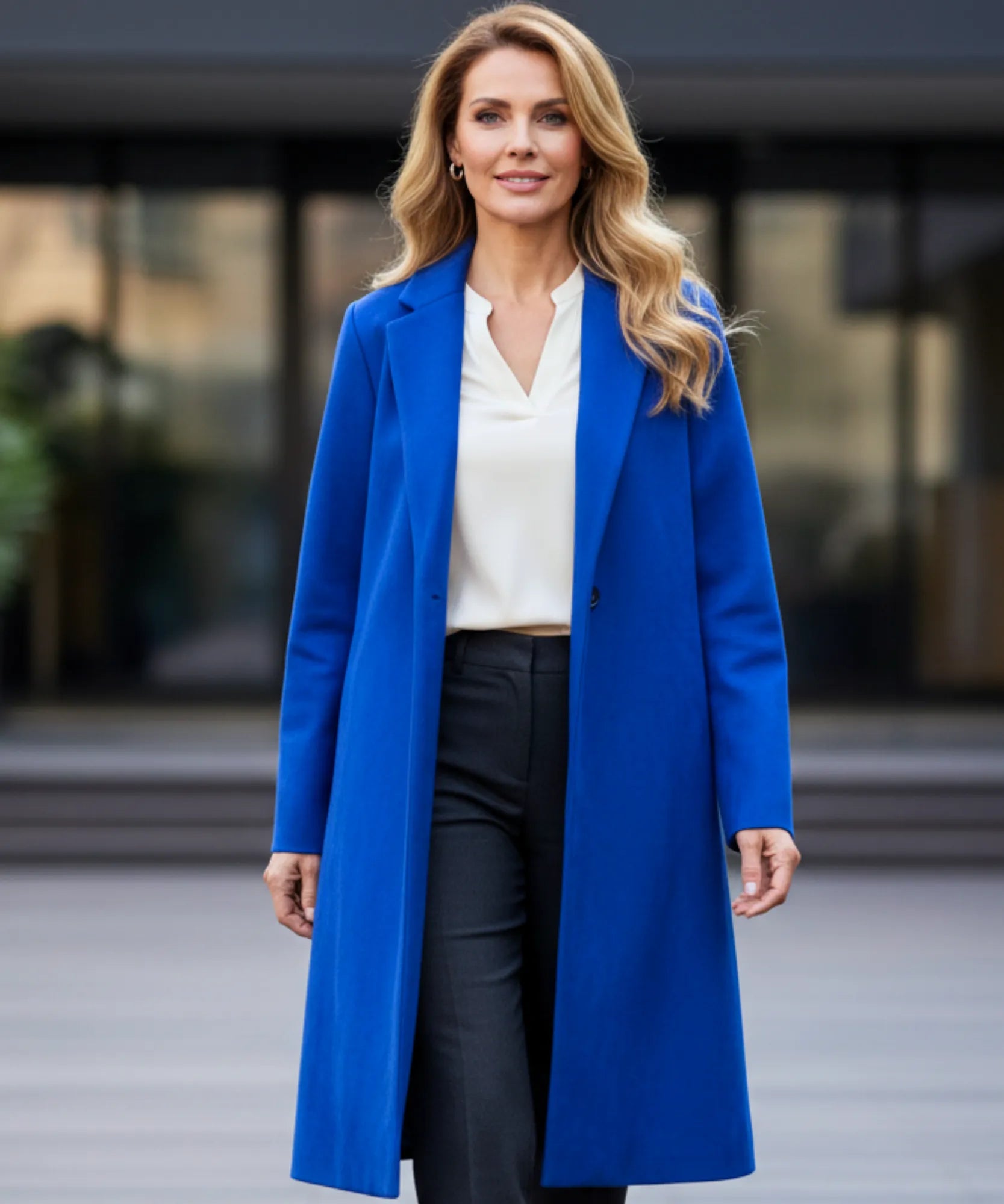 Comprar sobretudo feminino longo de lã batida elegante com corte estruturado para looks urbanos sofisticados e inverno ZARA