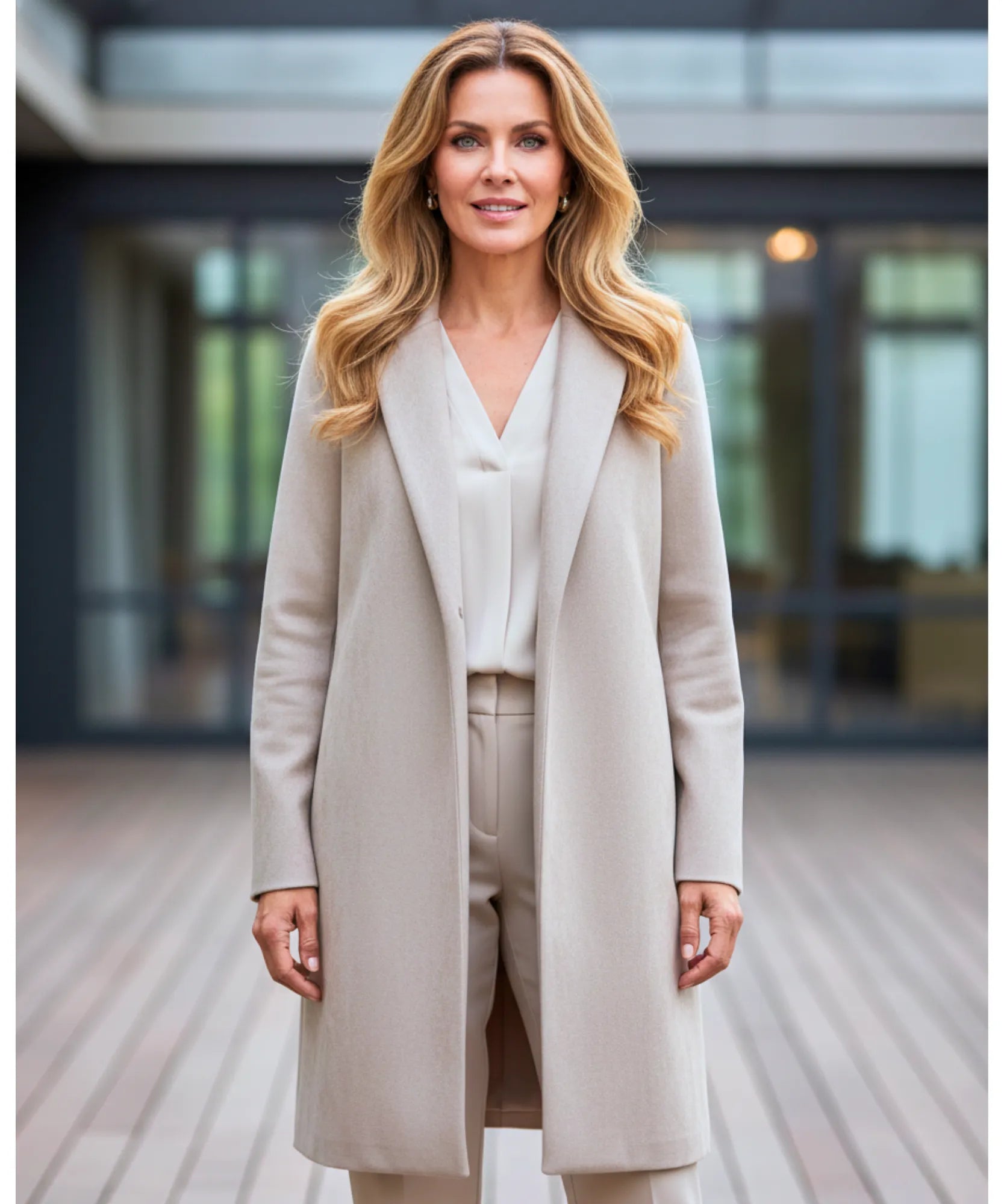 Comprar sobretudo feminino longo de lã batida elegante com corte estruturado para looks urbanos sofisticados e inverno ZARA