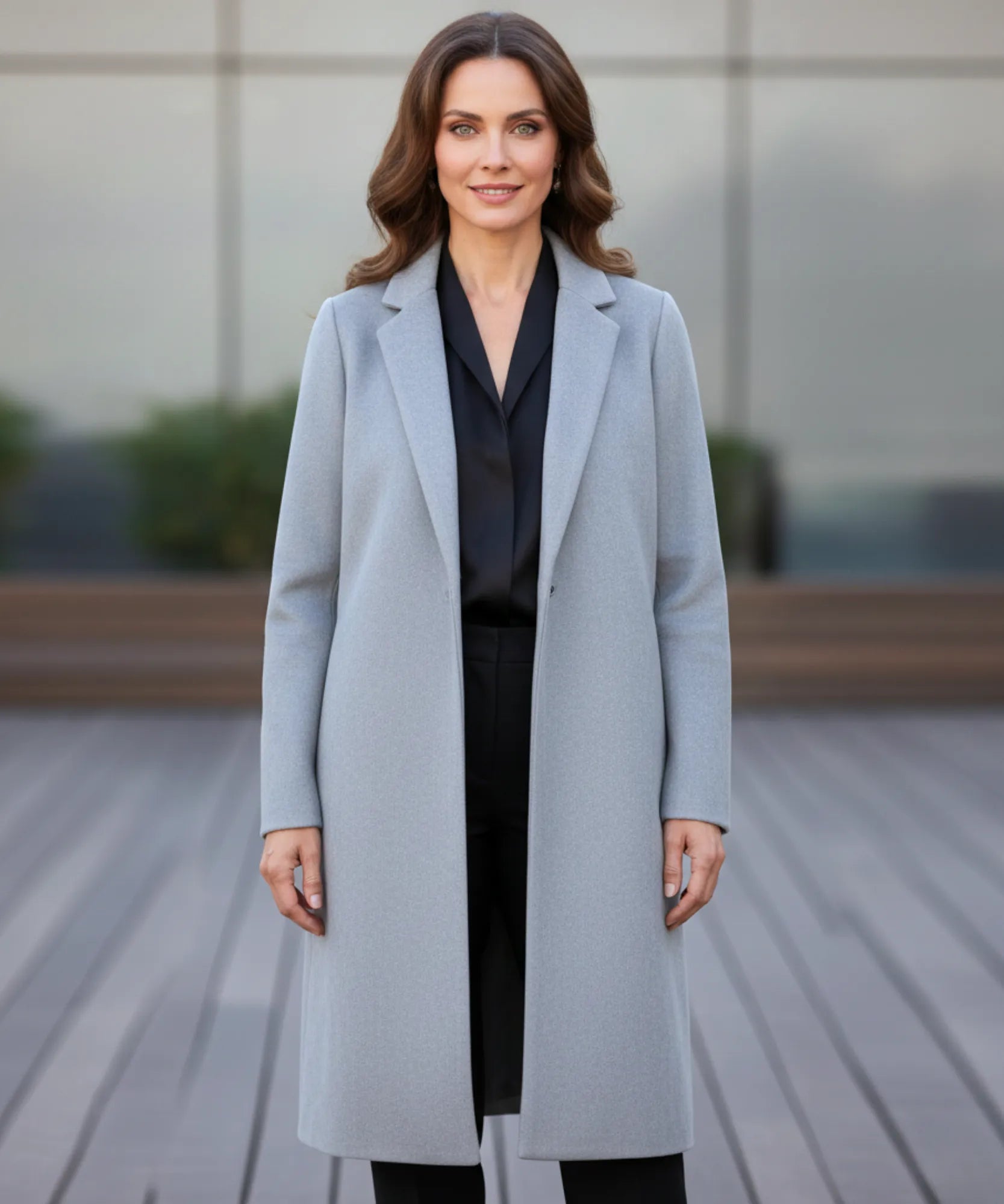 Comprar sobretudo feminino longo de lã batida elegante com corte estruturado para looks urbanos sofisticados e inverno ZARA