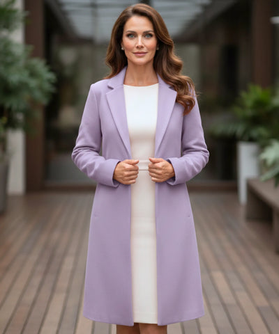 Comprar sobretudo feminino longo de lã batida elegante com corte estruturado para looks urbanos sofisticados e inverno ZARA