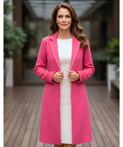 Comprar sobretudo feminino longo de lã batida elegante com corte estruturado para looks urbanos sofisticados e inverno ZARA