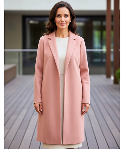 Comprar sobretudo feminino longo de lã batida elegante com corte estruturado para looks urbanos sofisticados e inverno ZARA