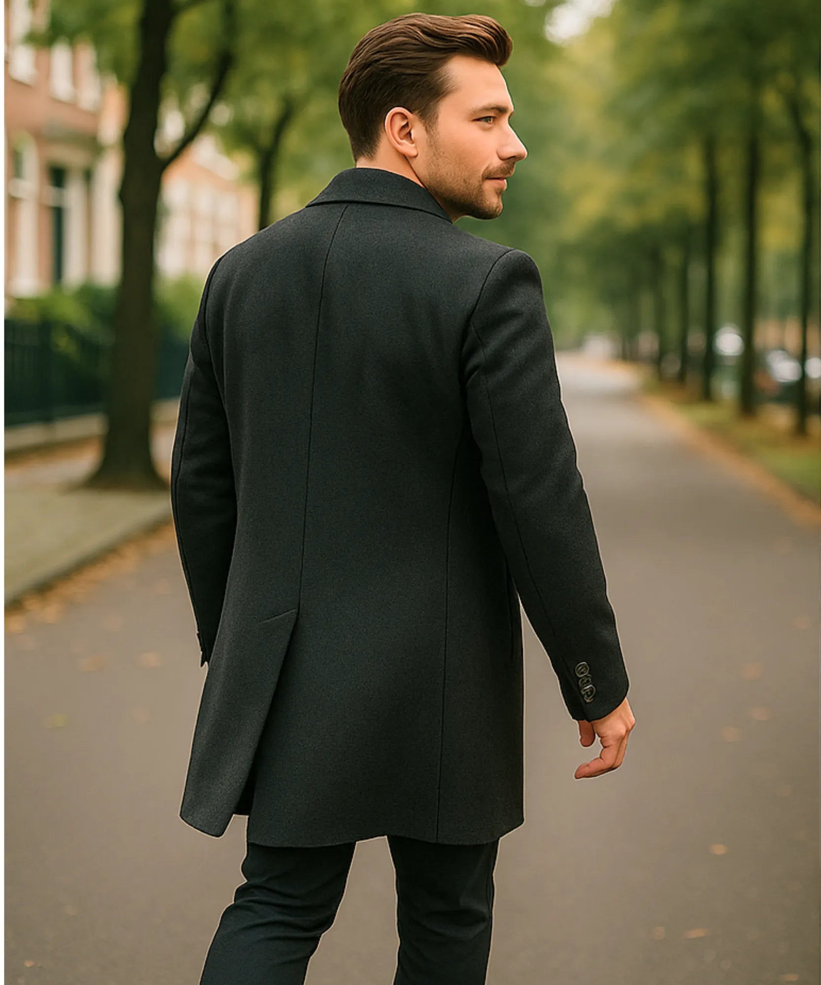 Comprar sobretudo masculino lã batida premium social longo elegante inverno barato em promoção ZARA
