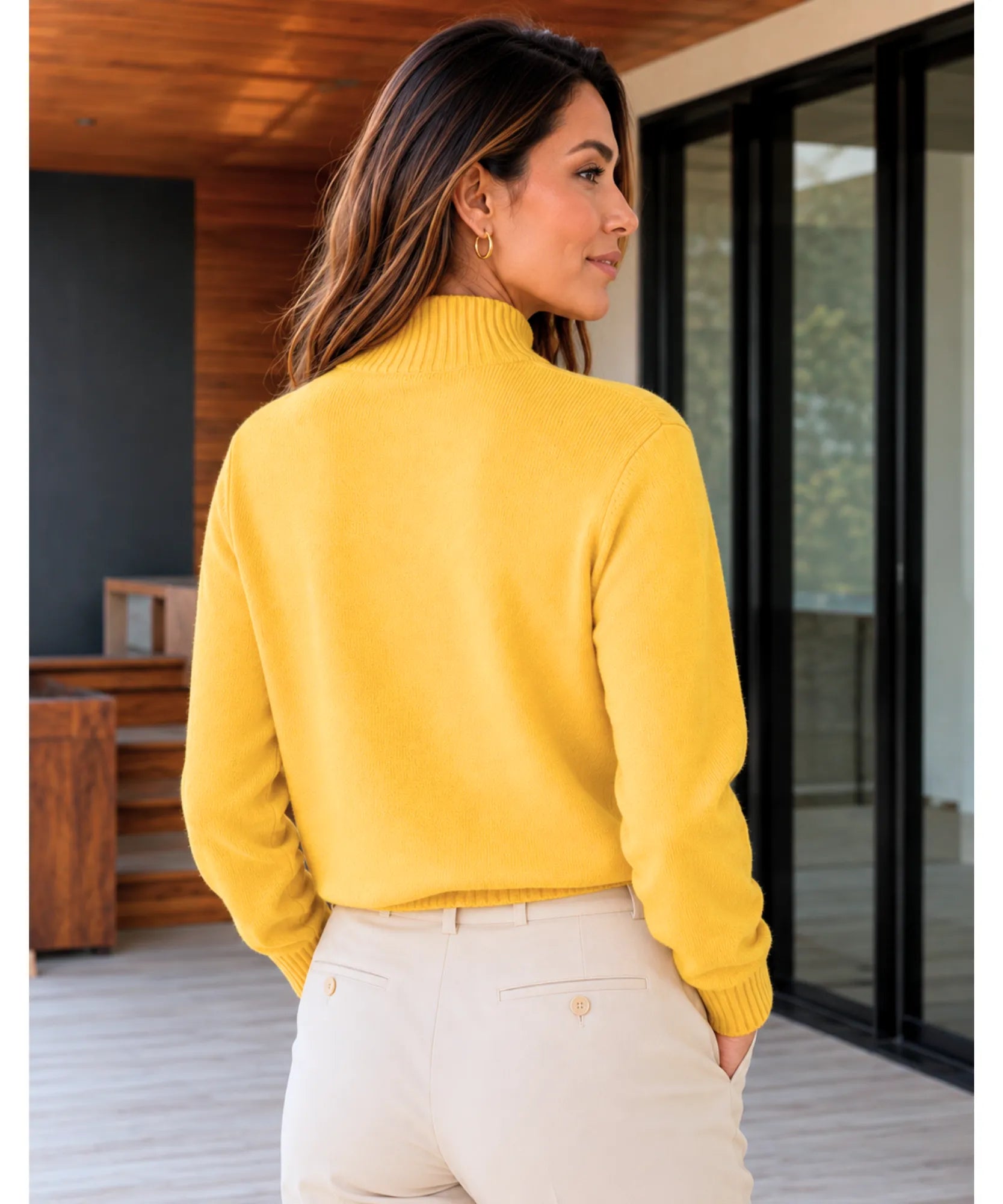 Comprar Suéter Feminino Gola Média Tricô Premium Manga Longa Inverno promoção  ZARA