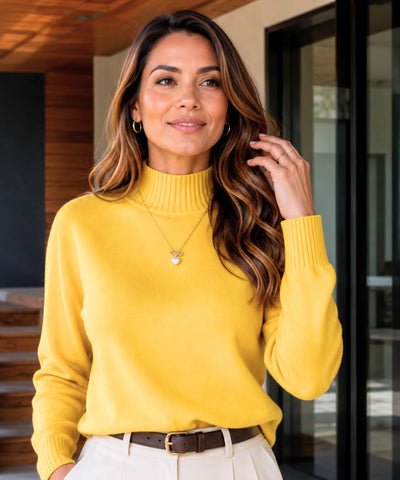Comprar Suéter Feminino Gola Média Tricô Premium Manga Longa Inverno promoção  ZARA