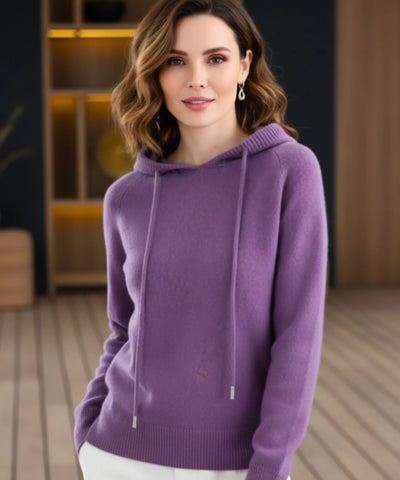 Comprar Suéter Feminino Tricô Capuz Manga Longa Oversized confortável inverno trabalho casual barato promoção ZARA