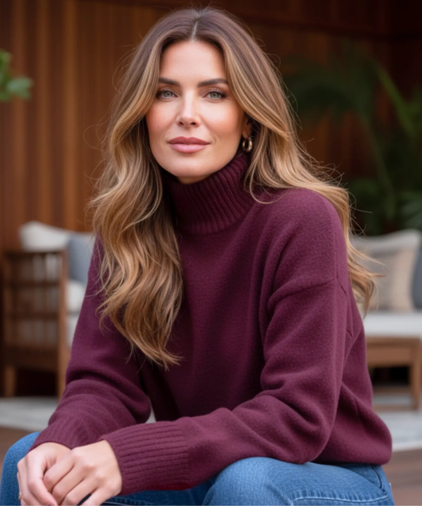Comprar suéter feminino tricot gola alta encorpado para o inverno ZARA