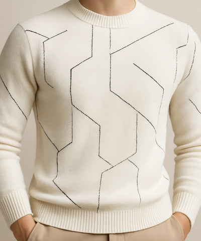 Suéter Masculino Tricot Premium Gola Alta para o Inverno | Milano