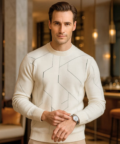 Suéter Masculino Tricot Premium Gola Alta para o Inverno | Milano