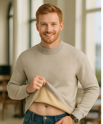Suéter Masculino Gola Alta Tricot Premium Confortável | Kenny