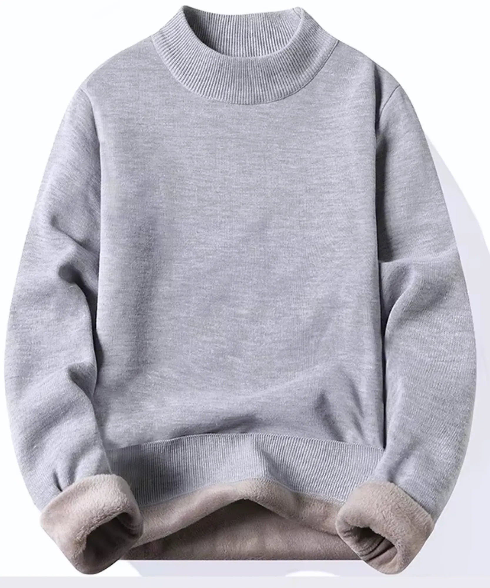 Comprar suéter masculino gola alta tricot forrado premium conforto inverno casual social barato promoção ZARA