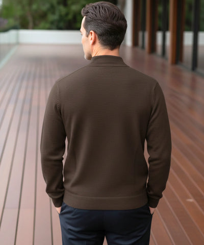 Comprar suéter masculino gola alta tricot forrado premium conforto inverno casual social barato promoção ZARA