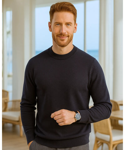 Suéter Masculino Gola Alta Tricot Premium Confortável | Kenny