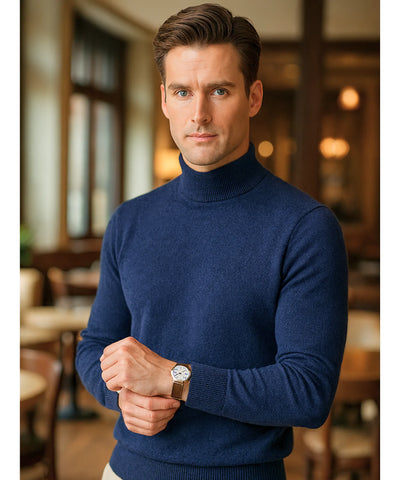 Suéter Masculino Gola Média Tricot Inverno Básico | Luand