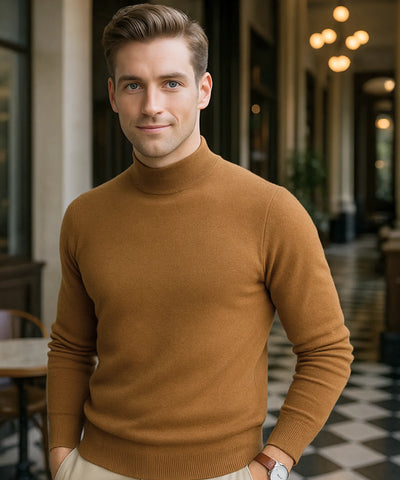 Suéter Masculino Gola Média Tricot Inverno Básico | Luand