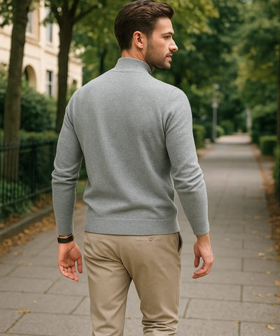 Suéter Masculino Gola Média Tricot Inverno Básico | Luand