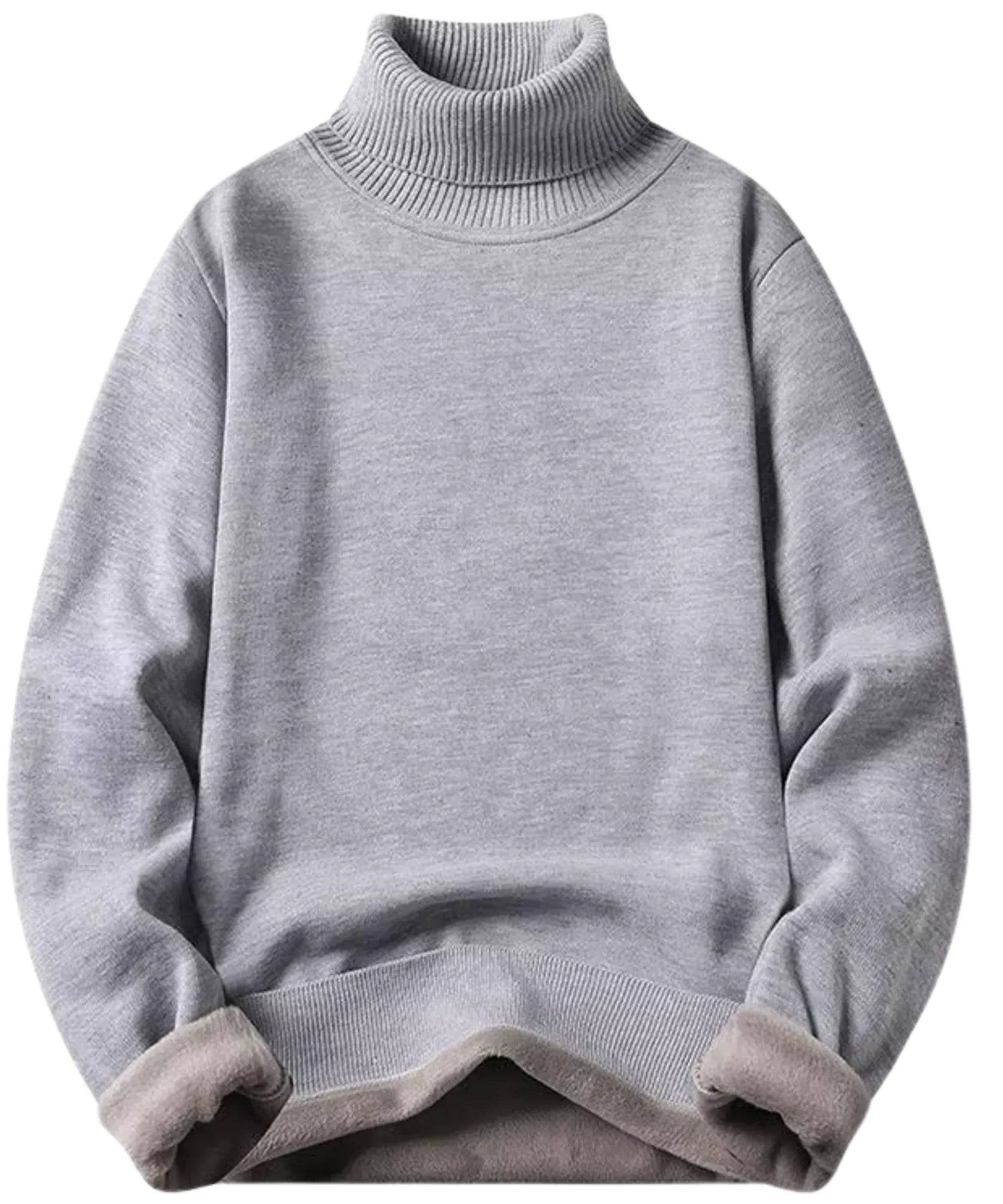 Comprar suéter masculino térmico gola alta com forro peluciado em plush para dias frios com estilo e conforto em promoção ZARA