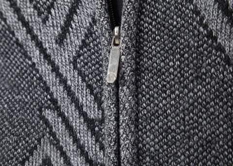 Comprar suéter masculino tricot botões forro xadrez confortável elegante inverno casual barato ou em promoção