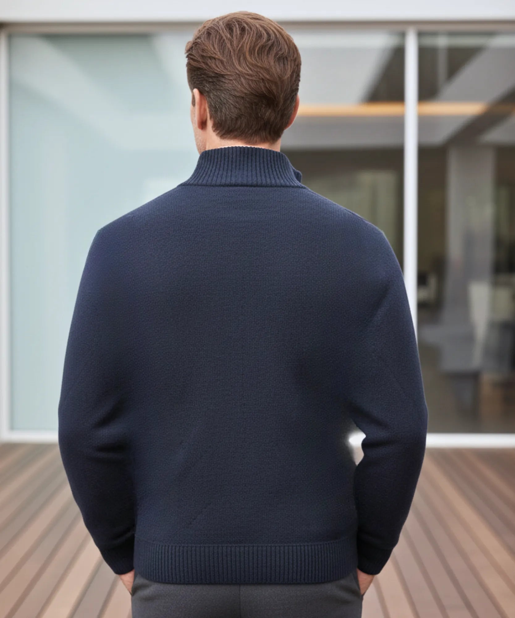 Comprar Suéter Masculino Tricot Botões Forro Xadrez Casual ZARA