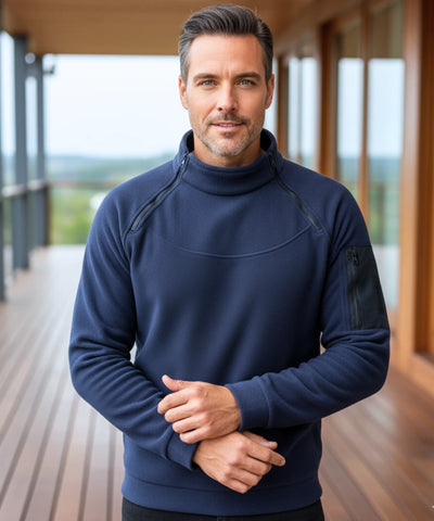 Comprar suéter masculino tricot gola alta confortável inverno manga longa resistente casual social em promoção ZARA