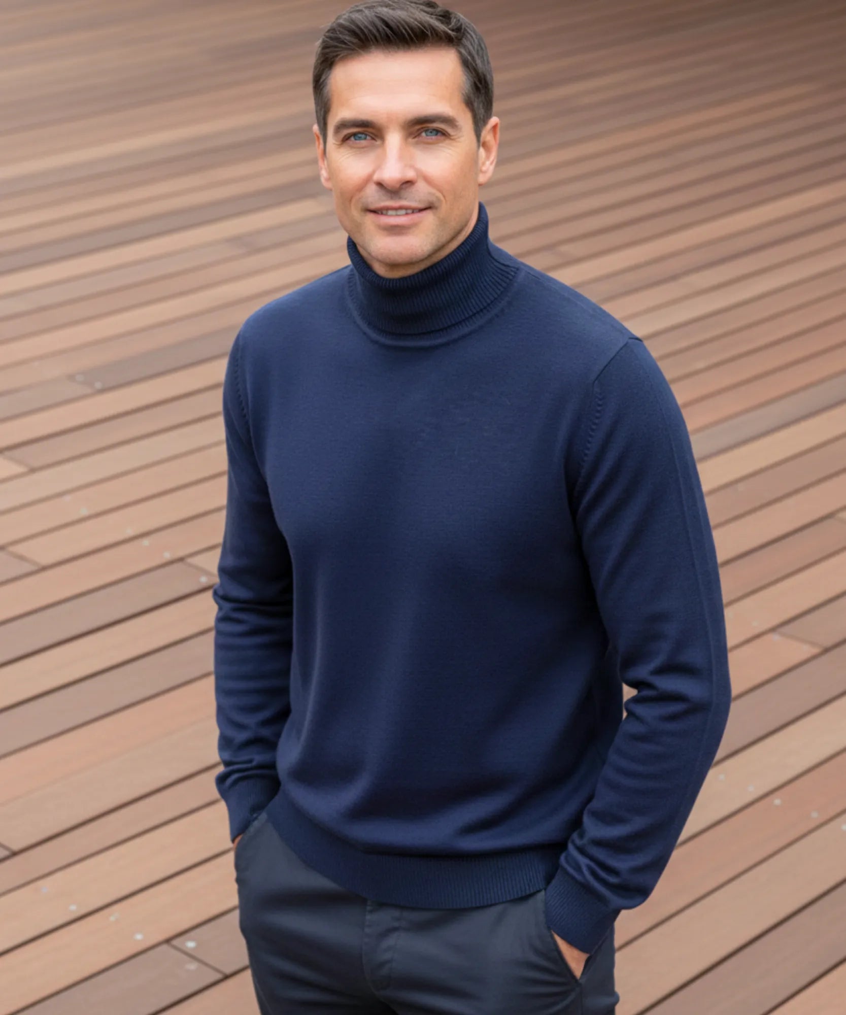 Comprar suéter masculino tricot gola alta premium conforto elegante social casual barato promoção ZARA