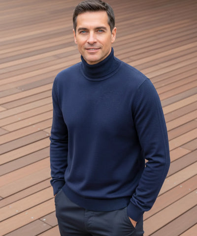 Comprar suéter masculino tricot gola alta premium conforto elegante social casual barato promoção ZARA