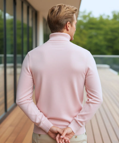 Comprar suéter masculino tricot gola alta premium conforto elegante social casual barato promoção ZARA