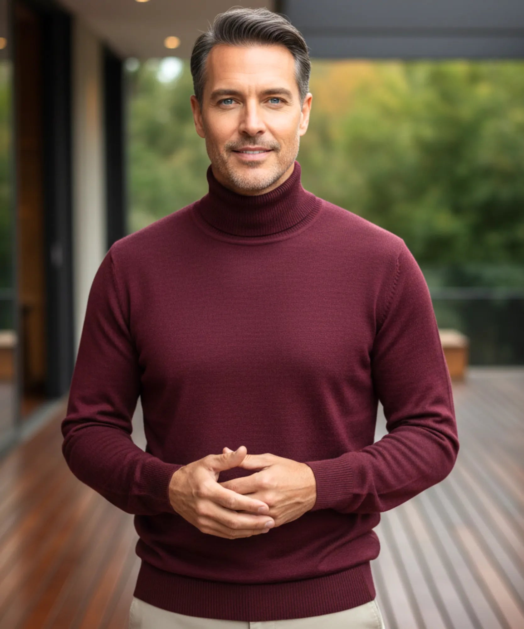 Comprar suéter masculino tricot gola alta premium conforto elegante social casual barato promoção ZARA