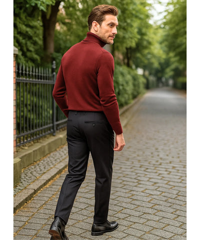 Suéter Masculino Tricot Gola Alta Premium Elegante | Tiê