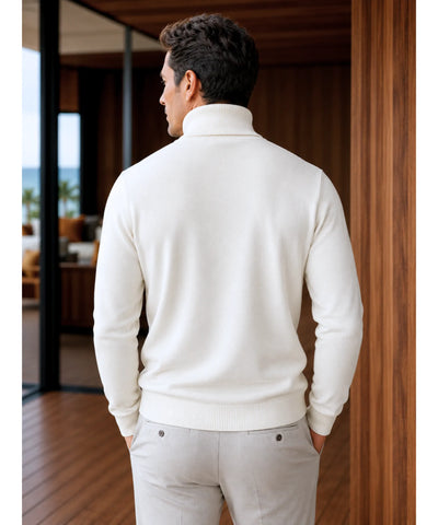 Comprar suéter masculino tricot gola alta premium conforto elegante social casual barato promoção ZARA